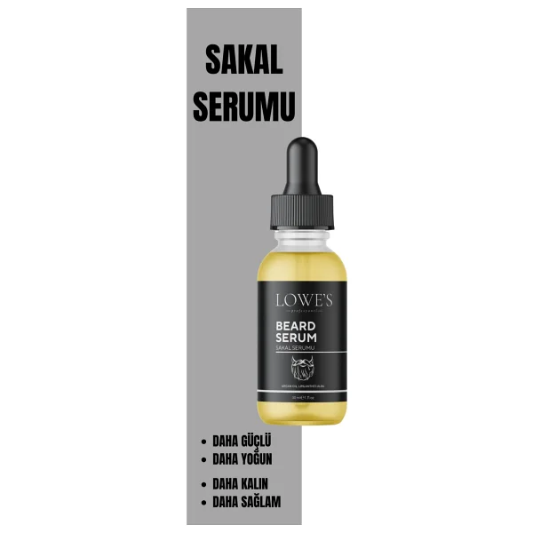 Lowe's Sakal Ve Bıyık Serumu+Derma Roller Hediye - Görsel 7