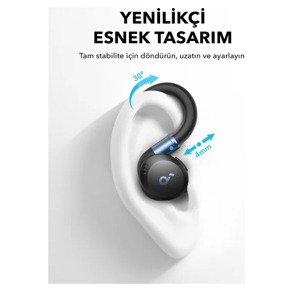 Anker Soundcore Sport X20 ANC TWS Siyah Kulak İçi Bluetooth Kulaklık - Görsel 4