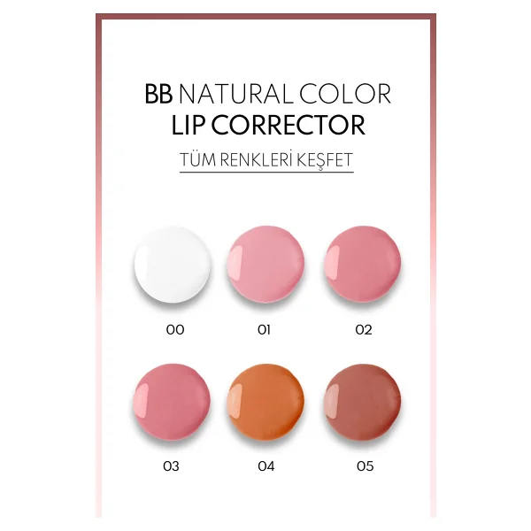 Note Bb Lip Corrector 02 Açık Pembe Dudak Parlatıcısı - Görsel 9