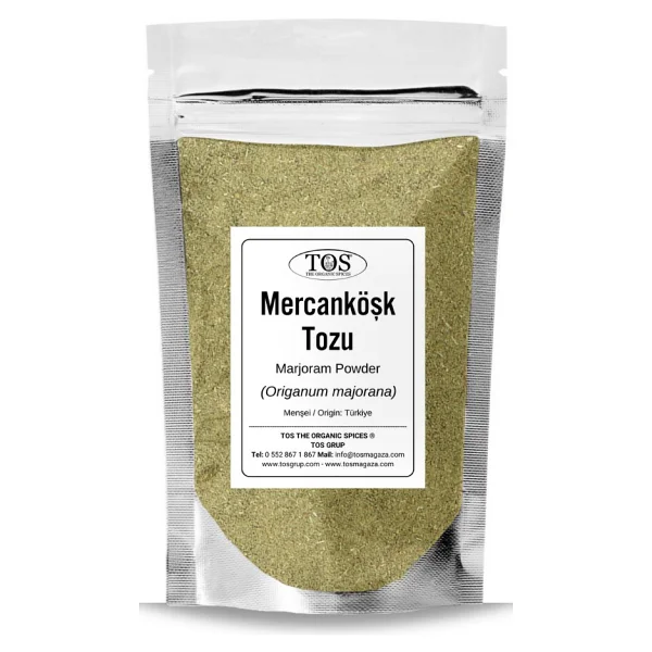 Mercanköşk Tozu 100 Gr (1. Kalite) Origanum Majorana / Marjoram Powder - Görsel 2