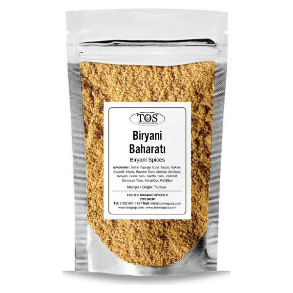 Tos The Organic Spices Biryani Baharatı 250 Gr Biryani Spice Blend - Premium Quality Baharat Karışımı - Görsel 2