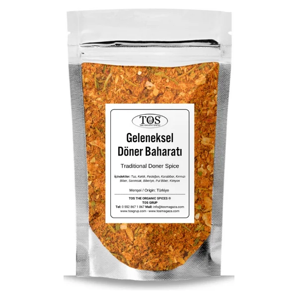Tos The Organic Spices Geleneksel Döner Baharatı 250 Gr Traditional Döner Spice - Premium Quality Baharat Karışımı - Görsel 2