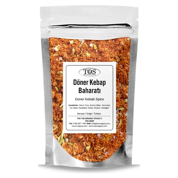 Tos The Organic Spices Döner Kebap Baharatı 100 Gr Döner Kebab Spice - Premium Quality Baharat Karışımı - Görsel 2