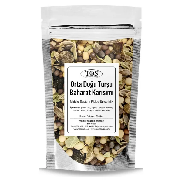 Tos The Organic Spices Orta Doğu Turşu Baharat Karışımı 500 Gr Middle Eastern Pickle Spice Blend - Premium Quality - Görsel 2