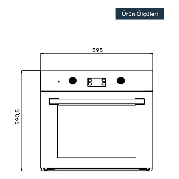 Kumtel Italian Design B66-Sf2(Mt) Ankastre Fırın - Görsel 3
