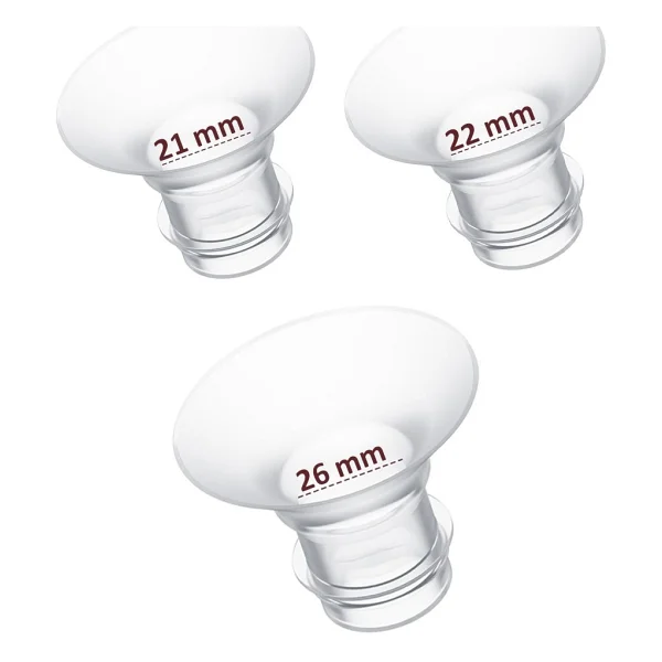 Bebebao Göğüs Pompası Kalkanı Silikon Flanş Küçültücü 21-22-26 Mm 3'lü Set (P1 - Ekpress Model Uyumlu) - Görsel 4
