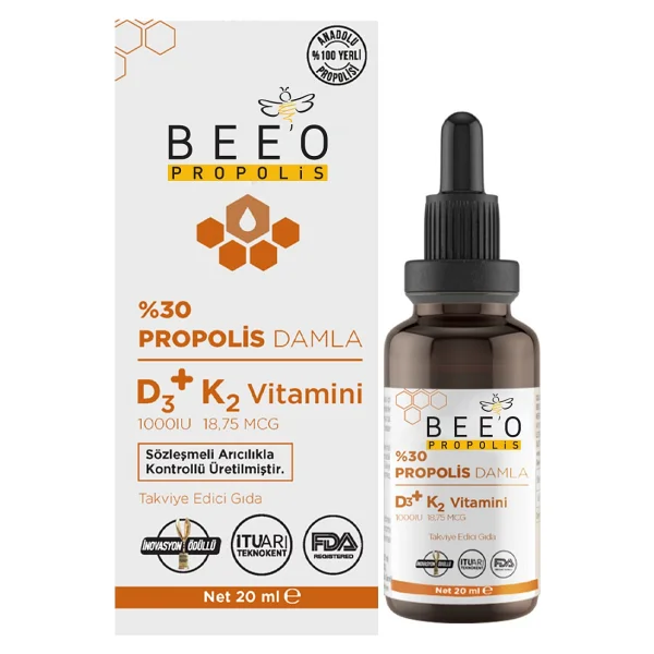 Bee'o 5 Adet Propolis Damla Paketi - 100 Ml - Görsel 6