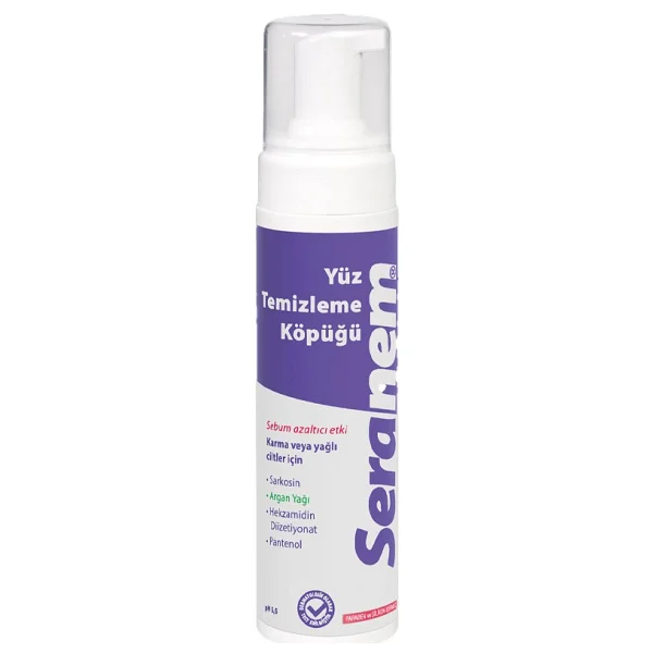Seranem Sebum Azaltıcı Etki 200 Ml Yüz Temizleme Köpüğü - Görsel 3