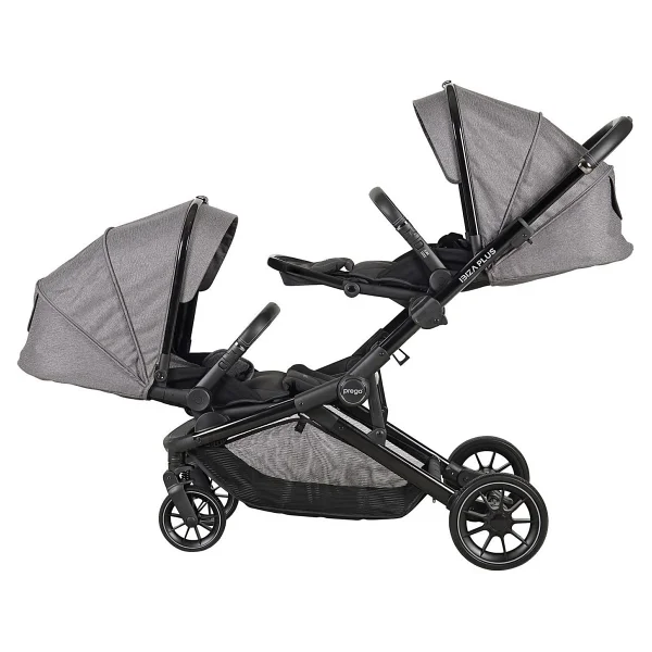 Prego 2223 Ibiza Plus Gri İkiz Bebek Arabası - Görsel 3