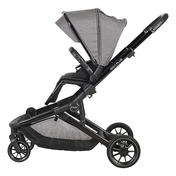 Prego 2223 Ibiza Plus Gri İkiz Bebek Arabası - Görsel 5