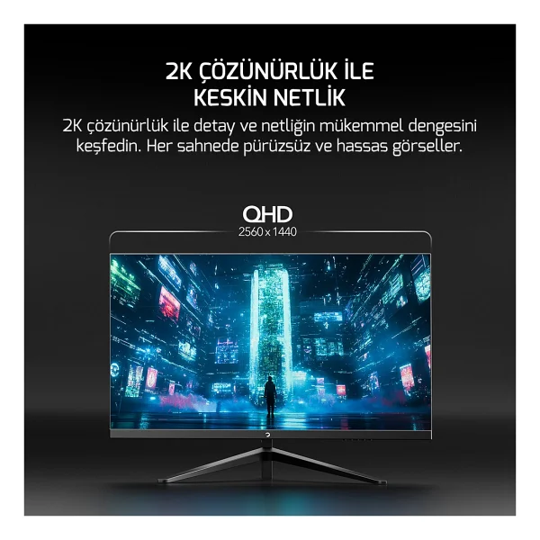 Gamepower Sonic T80 27" 0.5 Ms 2k Ips 180 Hz Oyuncu Monitörü - Görsel 2