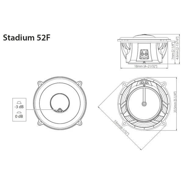 Jbl Stadium 52f 180 W 13 Cm Koaksiyel Oto Hoparlör - Görsel 3