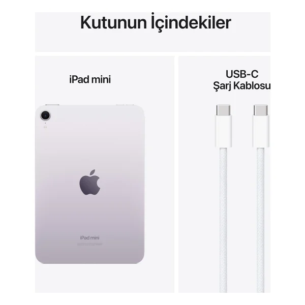 iPad Mini 7. Nesil Wi-Fi 256 GB 8.3" Mxne3tu/A Mor Tablet - Görsel 9