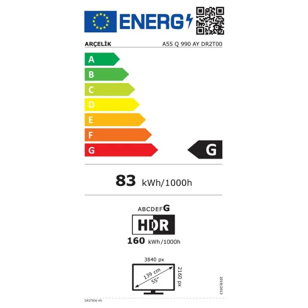 Arçelik Imperium 9 A55 Q 990 Ay 4K Ultra HD 55" 140 Ekran Uydu Alıcılı Google Smart QLED TV - Görsel 10