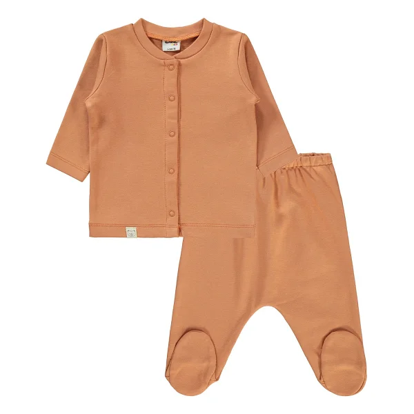 Civil Baby Erkek Bebek Pijama Takımı 1-6 Ay Bej - 6 - 9 Ay - Görsel 10