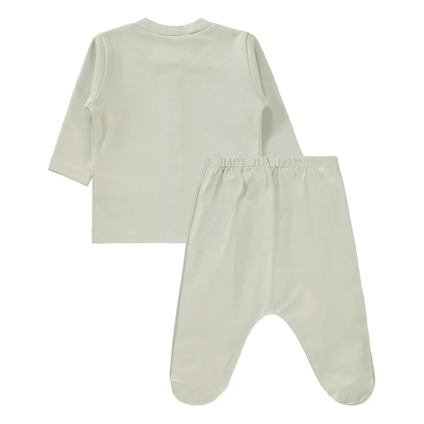 Civil Baby Erkek Bebek Pijama Takımı 1-6 Ay Taş Rengi - 6 - 9 Ay - Görsel 2