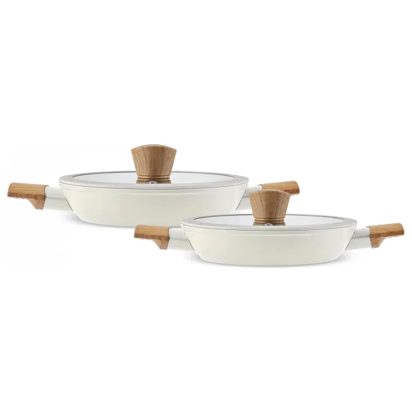 Karaca X Refika Krem Renkli Swiss Crystal Yumurta Sahanı 4 Parça Set 22 Cm Yapışmaz Malzeme - Görsel 2