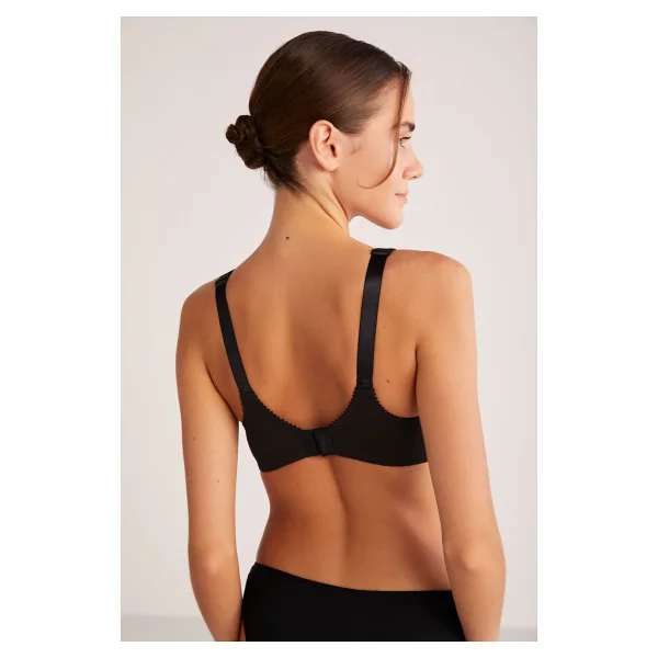 Kom Carol Siyah Desteksiz Balensiz Toparlayıcı Sütyen - Görsel 4