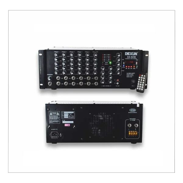 Dexun DA-6230 2X300W 4-8 Ohm Stero Mixer Amplifikatör - Görsel 2