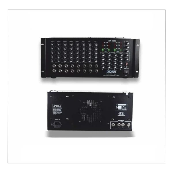 Dexun DA-8240 4X250W 4-8 Ohm Stero Mixer Amplifikatör - Görsel 2