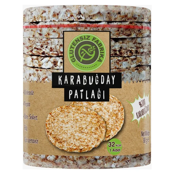 Glutensiz Fabrika Karabuğday Patlağı 36'lı Paket Avantajlı Gıda Paketi Glutensiz Ürün Vegan - 3,2 Kg - Görsel 2