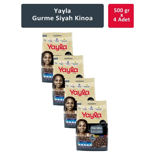 Yayla Gurme Siyah Kinoa 500 Gr 4'lü - Görsel 3