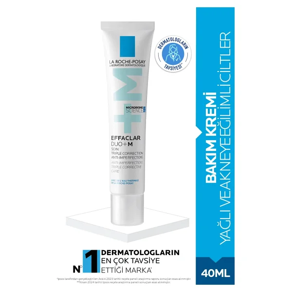 La Roche Posay Effaclar Duo+M Yağlı Ciltler İçin Nemlendirici Cilt Bakım Kremi 40 Ml - Görsel 4
