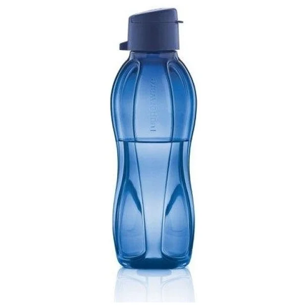 Tupperware Eco Şişe 500 Ml Yarı Saydam Mavi Polimer Gövde Sızdırmaz Kapaklı Taşınabilir Matara - Görsel 3