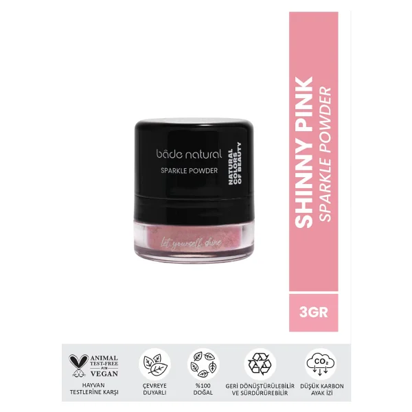 Bade Natural Sparkle Powder Işıltılı Toz Vücut Simi - Görsel 7