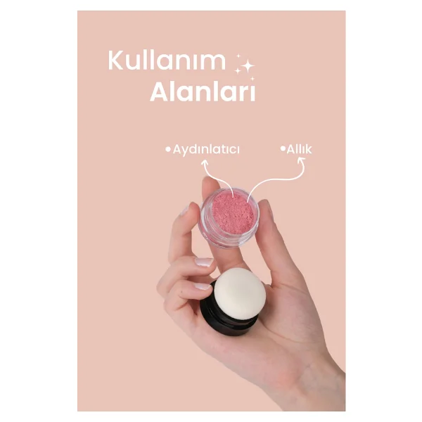 Bade Natural Sparkle Powder Işıltılı Toz Vücut Simi - Görsel 5