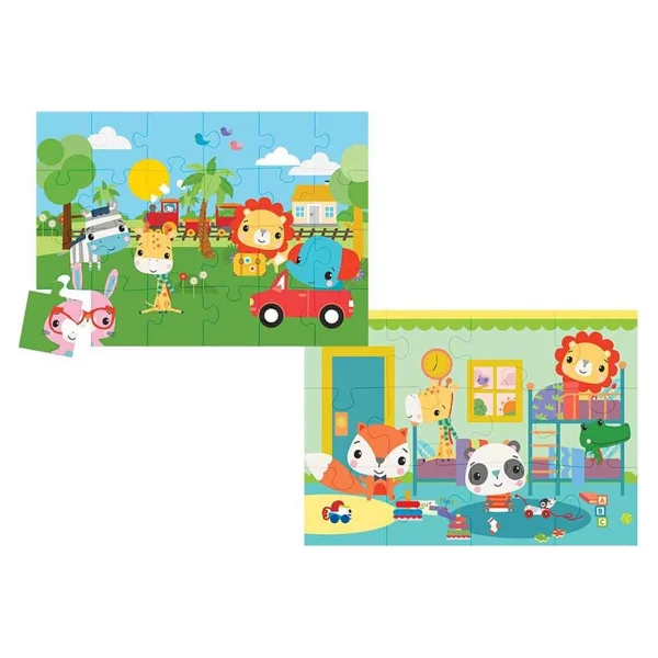 Fisher-Price Fisher Price Baby Railway & Bedtime 2'si 1 Arada Puzzle - Görsel 2