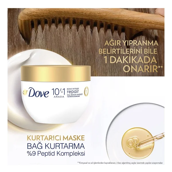 Dove Bond Intense Repair Saç Bakım Maskesi 265 Ml - Görsel 4