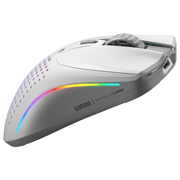 Glorious Model O 2 Mini Glo-Ms-Omwv2-Mw Beyaz RGB Optik Kablolu/Kablosuz Oyuncu Mouse - Görsel 2