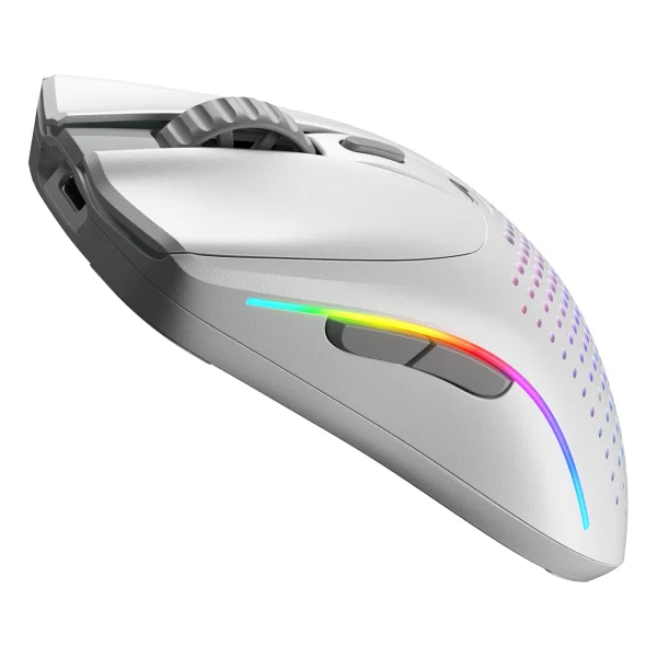 Glorious Model O 2 Mini Glo-Ms-Omwv2-Mw Beyaz RGB Optik Kablolu/Kablosuz Oyuncu Mouse - Görsel 3