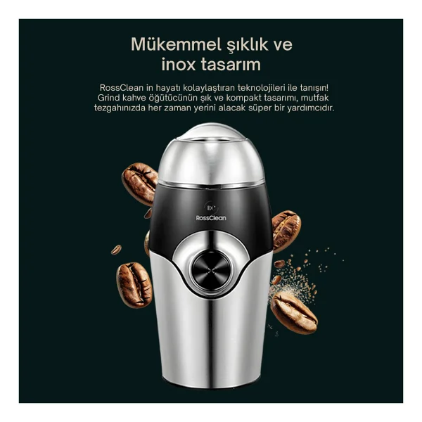 Rossclean Grind Baharat Ve Kahve Öğütücü - Görsel 3