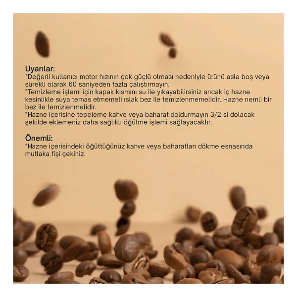 Rossclean Grind Baharat Ve Kahve Öğütücü - Görsel 6