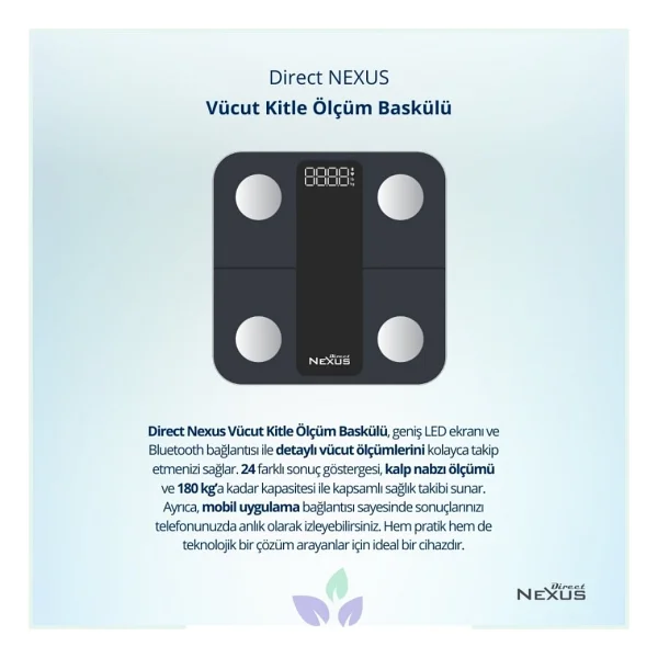 Direct Nexus Vücut Kitle Ölçüm Baskülü - Görsel 6