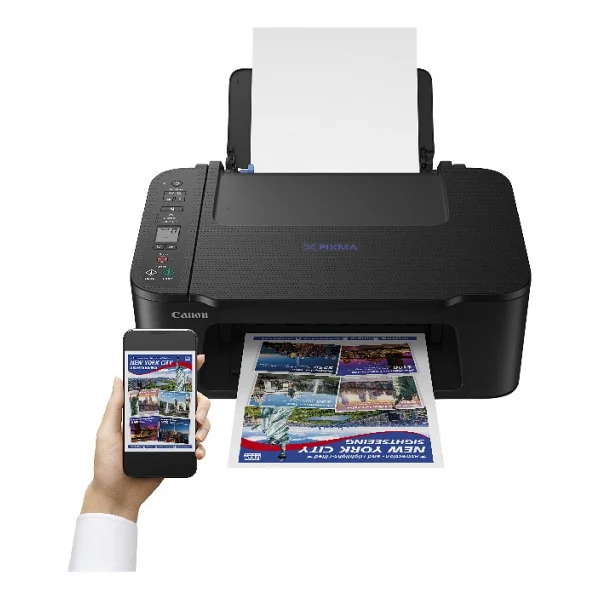 Canon Pixma E3640 Wi-Fi + Tarayıcı + Fotokopi Renkli Çok Fonksiyonlu Mürekkep Püskürtmeli Yazıcı - Görsel 3