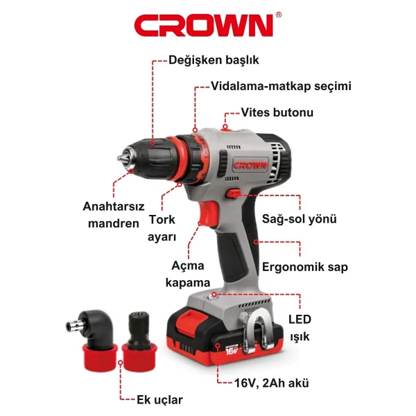 Crown Ct21082hq-2 Bmc Vidalama Makinesi - Görsel 4