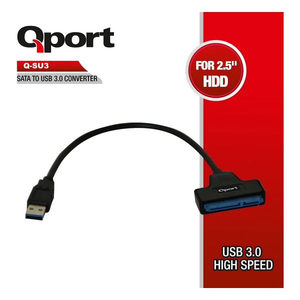 Qport Q-Su3 USB 3.0 To Sata Dönüştürücü - Görsel 2