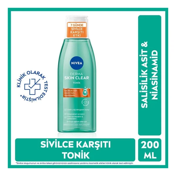 Nivea Derma Skin Clear Sivilce Karşıtı Tonik 200 Ml - Görsel 6