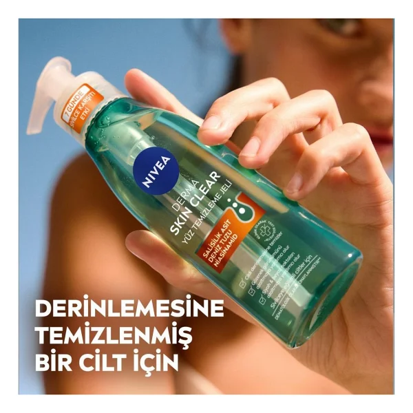 Nivea Derma Skin Clear 150 Ml Yüz Temizleme Jeli - Görsel 8