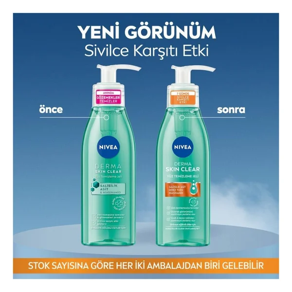 Nivea Derma Skin Clear 150 Ml Yüz Temizleme Jeli - Görsel 9