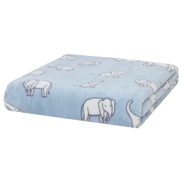 Yataş Mini Povey 100x120 Cm Wellsoft Mavi Bebek Battaniyesi - Görsel 5