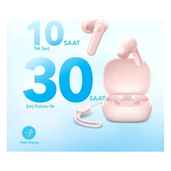 Anker Soundcore R50i TWS Pembe Kulak İçi Bluetooth Kulaklık - Görsel 4