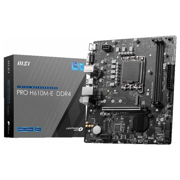 Msı Pro H610m-E Intel Lga1700 DDR5 Micro Atx Anakart - Görsel 6