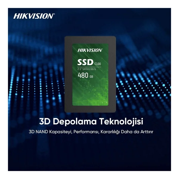 Hikvision C100 C100/480g Sata 3.0 2.5" 480 GB SSD - Görsel 2