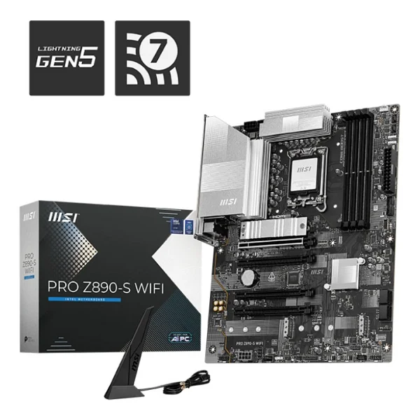 Msı Pro Z890-S Wi-Fi Intel Lga1851 DDR5 Atx Anakart - Görsel 5