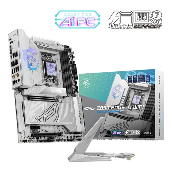 Msı Mpg Z890 Edge Tı Wi-Fi Intel Lga1851 DDR5 Atx Anakart - Görsel 3