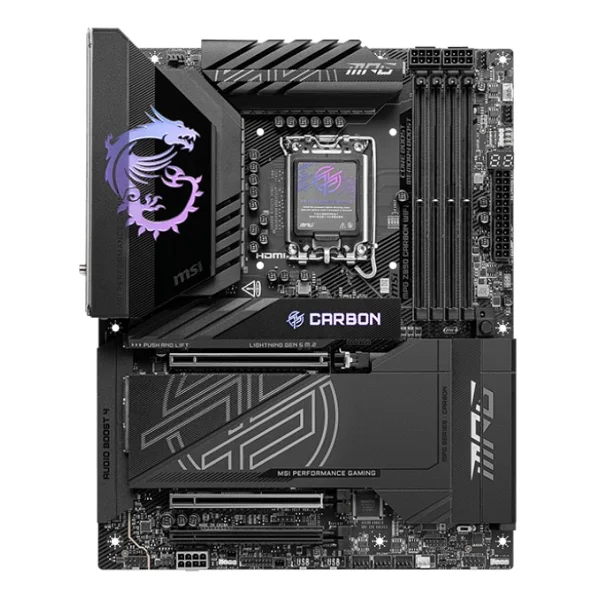 Msı Mpg Z890 Carbon Wi-Fi Intel Lga1851 DDR5 Atx Anakart - Görsel 6